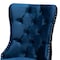 Baxton Studio Honora Contemporary Glam and Luxe Navy Blue Velvet Fabric and Silver Metal 2Piece Dining Chair Set 221-2PC-12910-ZORO - alternate 2